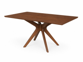 Corinne Wood Dining Table: Rectangle 